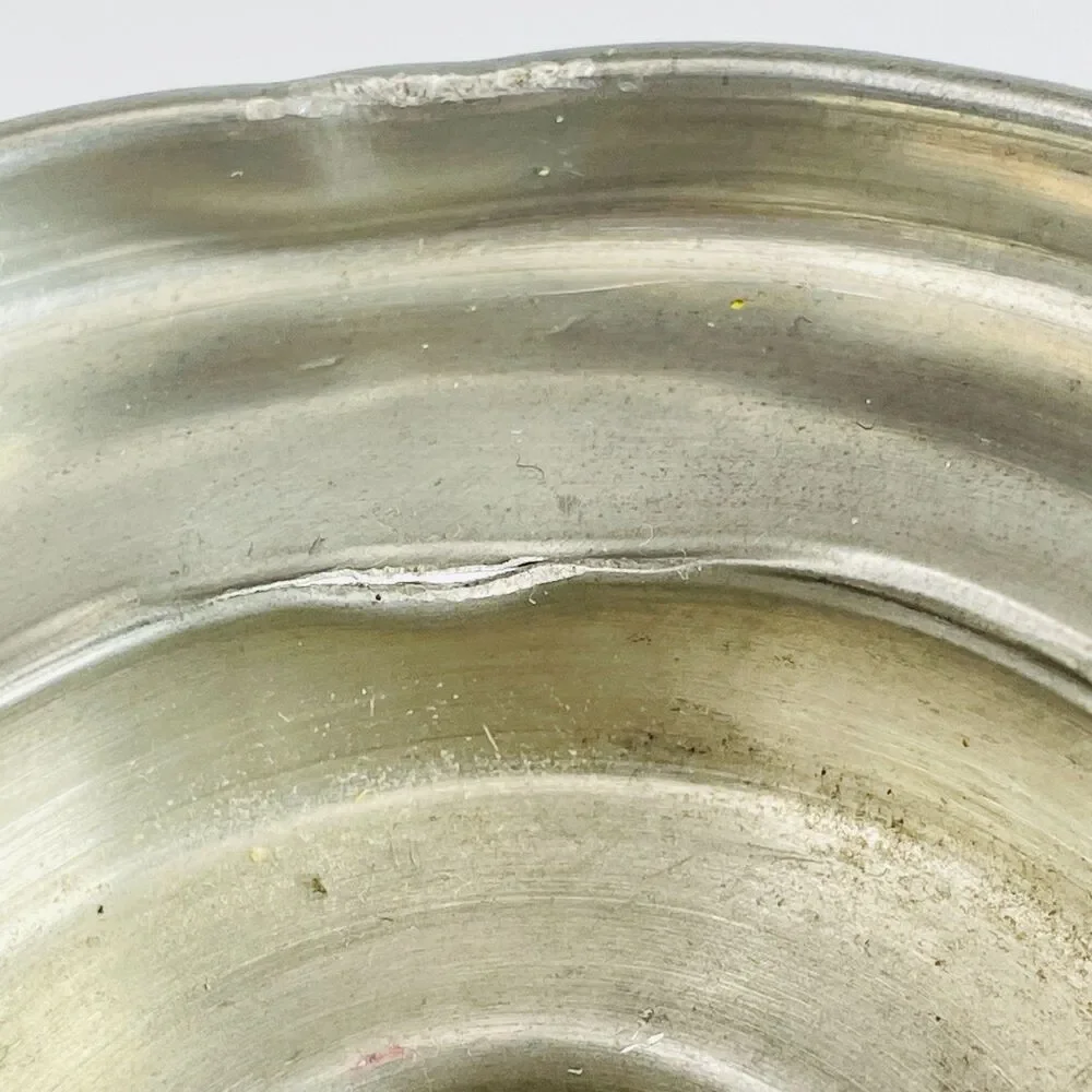 Vintage Norwegian Pewter Spiral Candle Holder MCM Industrial Modernist Norway 20